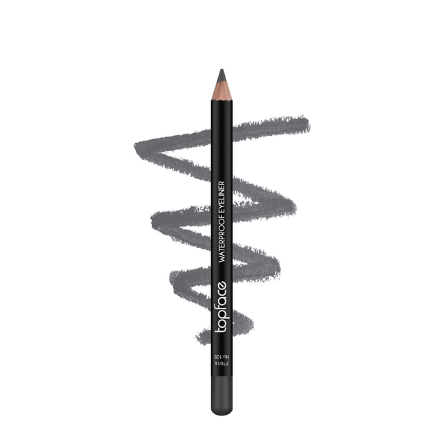 Олівець для очей водостійкий Topface Waterproof Eyeliner PT614 №105 Сірий - зображення 2