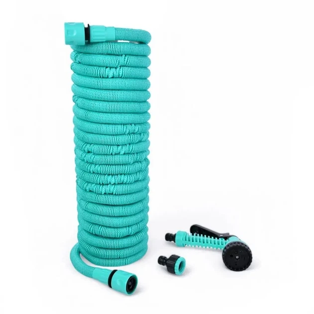 Поливочный шланг Expandable Garden Hose K-50FT 15 м с распылителем Blue (3_06882) - Фото 2 Поливочный шланг Expandable Garden Hose K-50FT 15 м с распылителем Blue (3_06882) - изображение 2