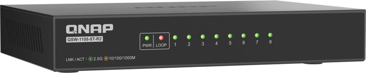 Комутатор QNAP QSW-1108-8T-R2 - зображення 3