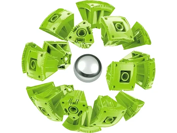 Магнитный конструктор KOR Pantone Green, Geomag (PF.800.672.00), 55 дет. - Фото 2 Магнитный конструктор KOR Pantone Green, Geomag (PF.800.672.00), 55 дет. - изображение 2