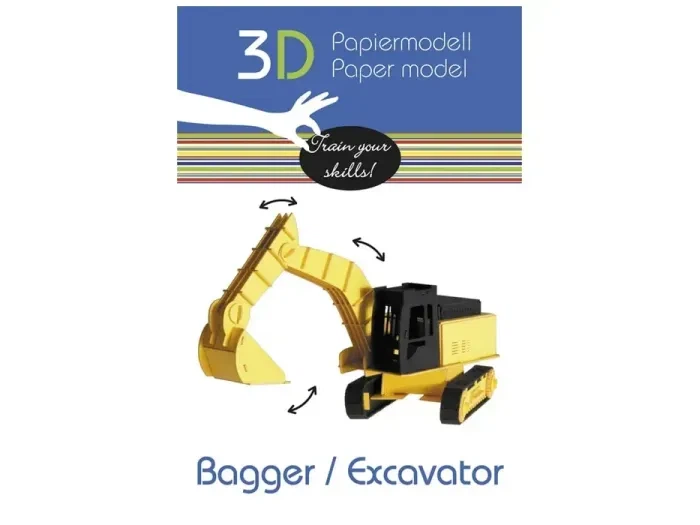 Конструктор 3D Экскаватор (11581), Fridolin, 124 дет. - изображение 2