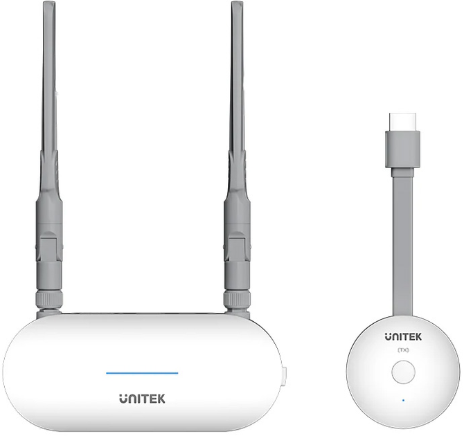 Комплект подовжувача HDMI-сигналу Unitek 50 м White (V1183A01) - зображення 2