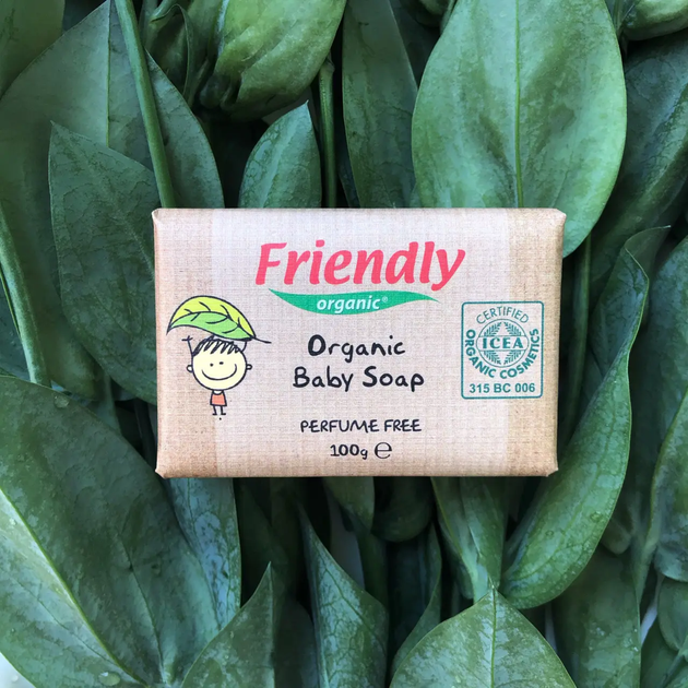 Органическое твердое мыло для рук Friendly Organic без запаха 100 гр - изображение 12