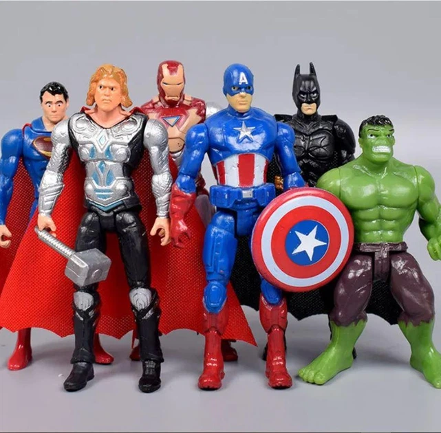 Набір фігурок супергероїв Marvel & DC – 6 героїв у комплекті