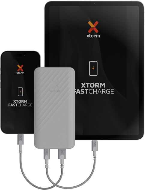 УМБ Xtorm Go2 20000 mAh 15 W FastCharge Ash White (8718182278255) - зображення 6