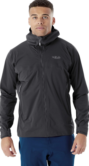 Куртка чоловіча мембранна Rab Kinetic 2.0 Jacket, Beluga, XL (RB QWG-74-BE-XL) - Фото 2 Куртка чоловіча мембранна Rab Kinetic 2.0 Jacket, Beluga, XL (RB QWG-74-BE-XL) - зображення 2