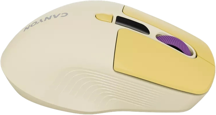 Mysz Canyon MW-26 LCD Silent Wireless/Bluetooth Yellow (CNS-CMSW26Y) - obraz 5