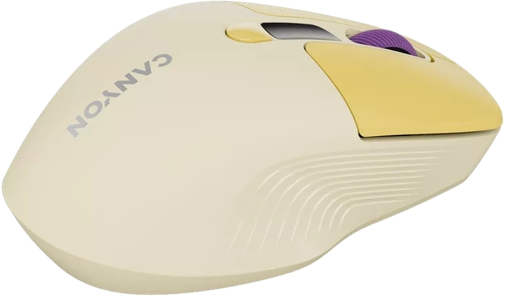 Mysz Canyon MW-26 LCD Silent Wireless/Bluetooth Yellow (CNS-CMSW26Y) - obraz 6