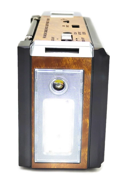 Радиоприемник проигрыватель портативный аккумуляторный с радио USB Golon RX 381 Коричневый - Фото 4 Радиоприемник проигрыватель портативный аккумуляторный с радио USB Golon RX 381 Коричневый - изображение 4