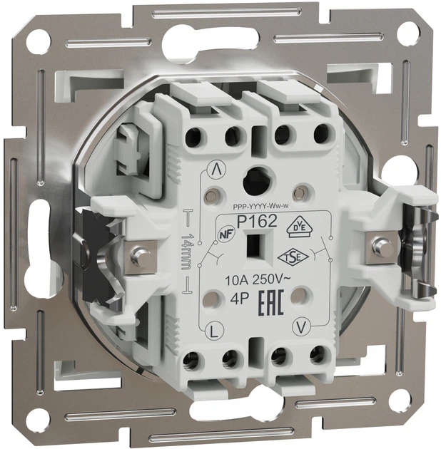 Вимикач для жалюзі Schneider Electric Asfora білий без рамки EPH1370121 - Фото 2 Вимикач для жалюзі Schneider Electric Asfora білий без рамки EPH1370121 - зображення 2
