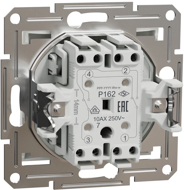 Перемикач перехресний Schneider Electric Asfora білий без рамки EPH0570121 - Фото 2 Перемикач перехресний Schneider Electric Asfora білий без рамки EPH0570121 - изображение 2