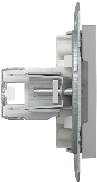Розетка комп'ютерна RJ45 UTP кат. 5Е подвійна Schneider Electric Asfora Алюміній EPH4400161 - Фото 2 Розетка комп'ютерна RJ45 UTP кат. 5Е подвійна Schneider Electric Asfora Алюміній EPH4400161 - изображение 2