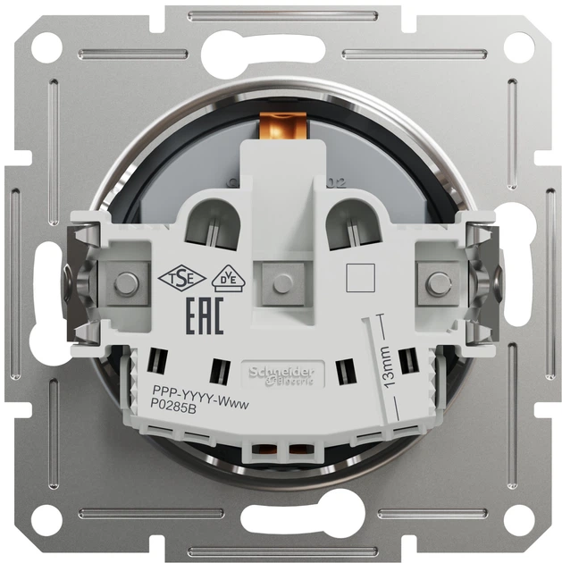 Розетка з заземленням Schneider Electric Asfora Сталь EPH2900162 - Фото 3 Розетка з заземленням Schneider Electric Asfora Сталь EPH2900162 - изображение 3
