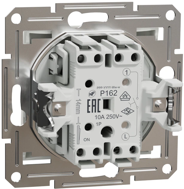 Вимикач кнопковий Schneider Electric Asfora білий без рамки EPH0770121 - изображение 2