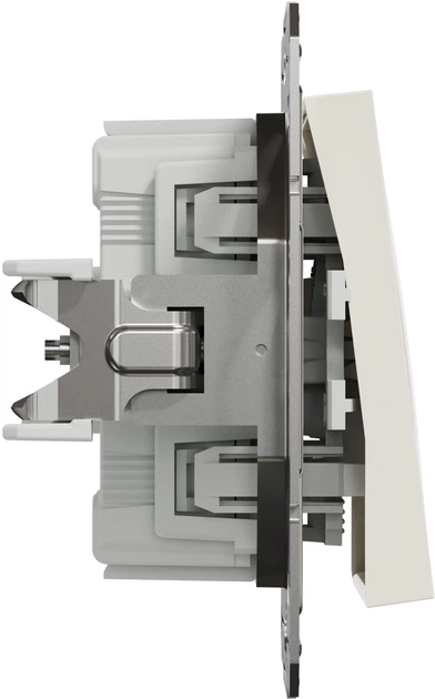 Перемикач 1-клавішний Schneider Electric Asfora кремовий без рамки EPH0470123 - изображение 3