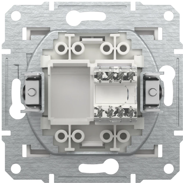 Розетка RJ45 Тип UTP категорія 5E Schneider Electric Asfora Білий без рамки EPH4370121 - изображение 2