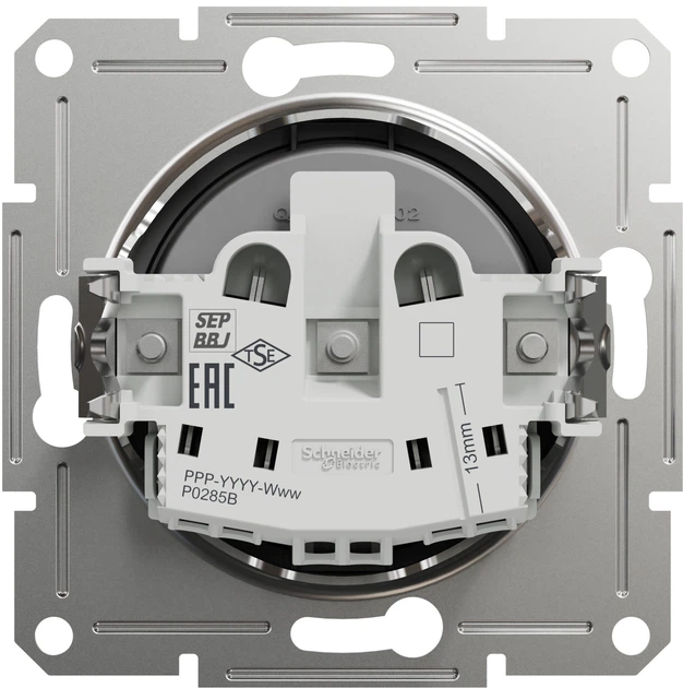Розетка без заземлення Schneider Electric Asfora Антрацит EPH3000171 - изображение 2