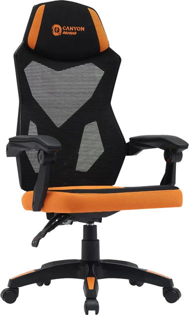 Крісло геймерське Canyon Wave MCH02 Mesh Black-Orange (CNE-MCH02) - зображення 2
