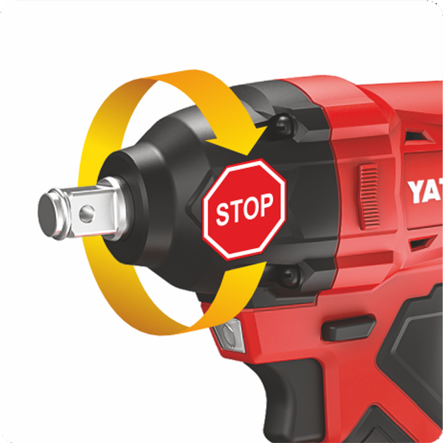 Гайковерт ударний акумуляторний YATO безщітковий 18 В 1/2'' 350Нм 4 Ah (YT-8277925) - зображення 8