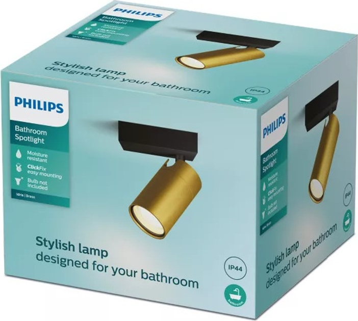 Настінний світильник Philips Idris GU10 Чорно-мідний (929004104501) - зображення 2