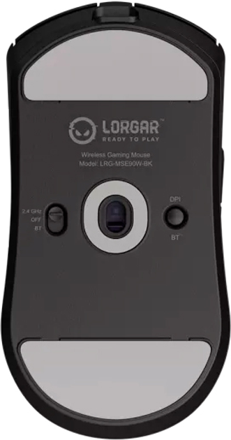 Миша Lorgar Elite MSE90W Wireless/Bluetooth Gaming Mouse Black (LRG-MSE90W-BK) - зображення 10