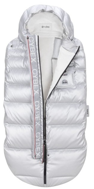 Śpiworek zimowy do wózka Cybex Platinum Arctic Srebrzysty 521000827 (4063846058556) - obraz 3