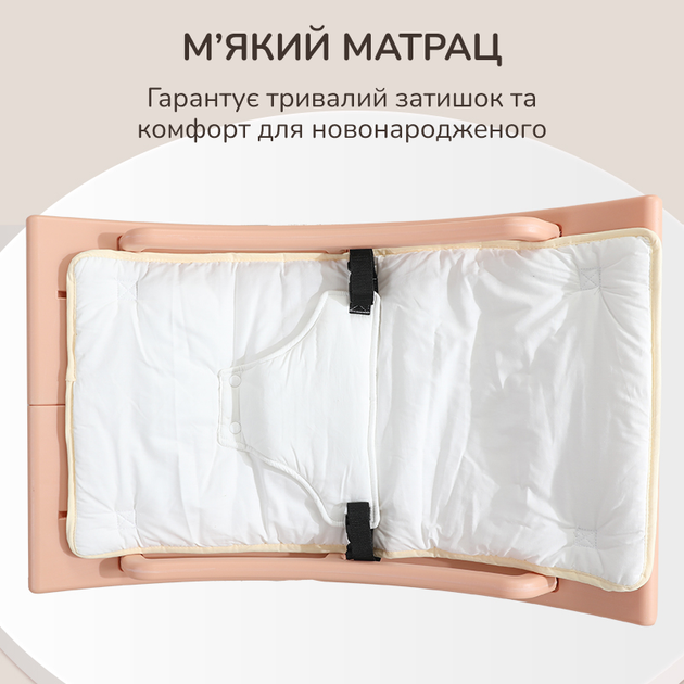 Шезлонг-качалка 2в1 Lumpurini Melisenda детское кресло-качалка с функцией укачивания (YY-01) - Фото 4 Шезлонг-качалка 2в1 Lumpurini Melisenda детское кресло-качалка с функцией укачивания (YY-01) - изображение 4