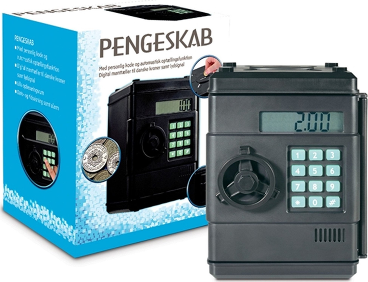 Skarbonka Liniex Money Bank (DKK) Czarna 90161 (5713396901619) - obraz 2