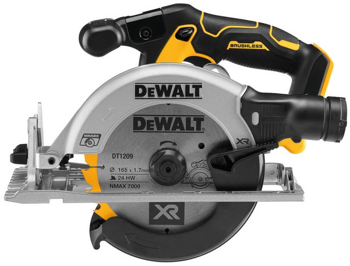 Пила дискова акумуляторна безщіткова DeWalt 165 мм 18 В (DCS565N) - зображення 2