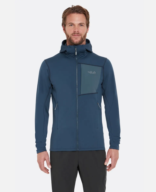 Кофта мужская флисовая Rab Superflux Hoody, Tempest Blue, М (RB QFG-13-TMB-MED) - изображение 2