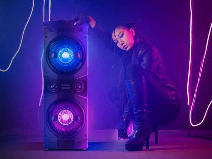 Акустическая система SVEN PS-1500 Party Speaker System 500Вт Bluetooth TWS Караоке FM-радио Черная SV-022020 - изображение 3