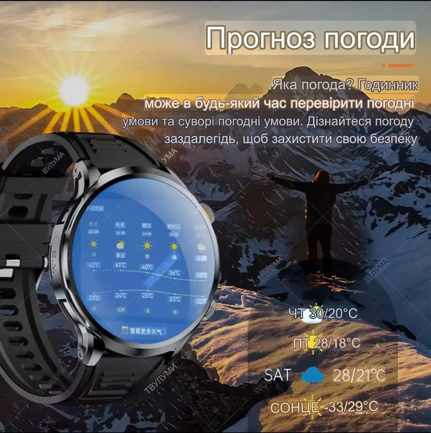 Смарт-годинник Android Google Play 1.95” 16/256Gb підтримка 4G Sim карт, камера GPS Wi-fi завантаження програм - зображення 7