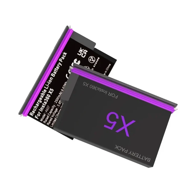 Аккумулятор для экшн-камеры Insta360 x5 2500 mAh - Фото 3 Аккумулятор для экшн-камеры Insta360 x5 2500 mAh - изображение 3