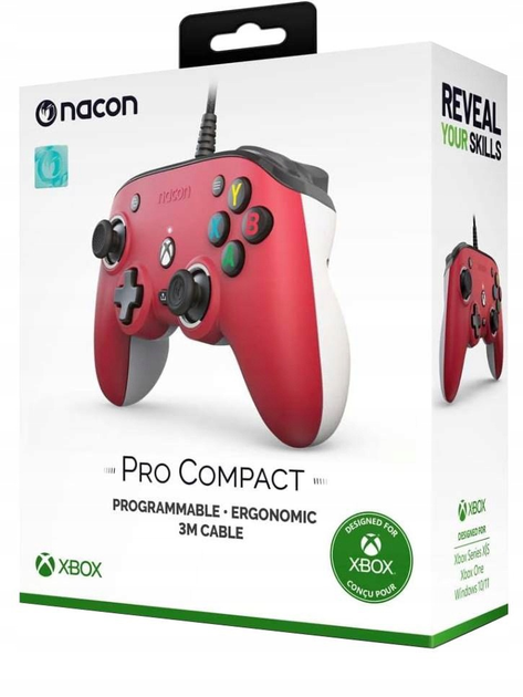 Kontroler Nacon Xbox Series X Pro Controller Compact Red (3665962010435) - obraz 4
