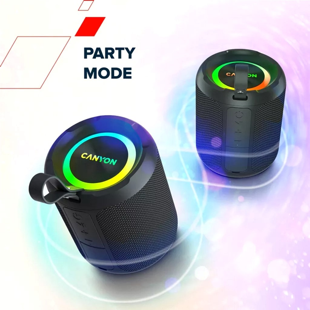 Портативна колонка Canyon OnMove 11 20W RGB Black (CNE-CBTSP11) - зображення 11