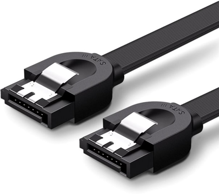 Кабель UGREEN US217 SATA 3 Data Cable 0.5m (Black)(UGR-30796) - Фото 1 Кабель UGREEN US217 SATA 3 Data Cable 0.5m (Black)(UGR-30796) - изображение 1