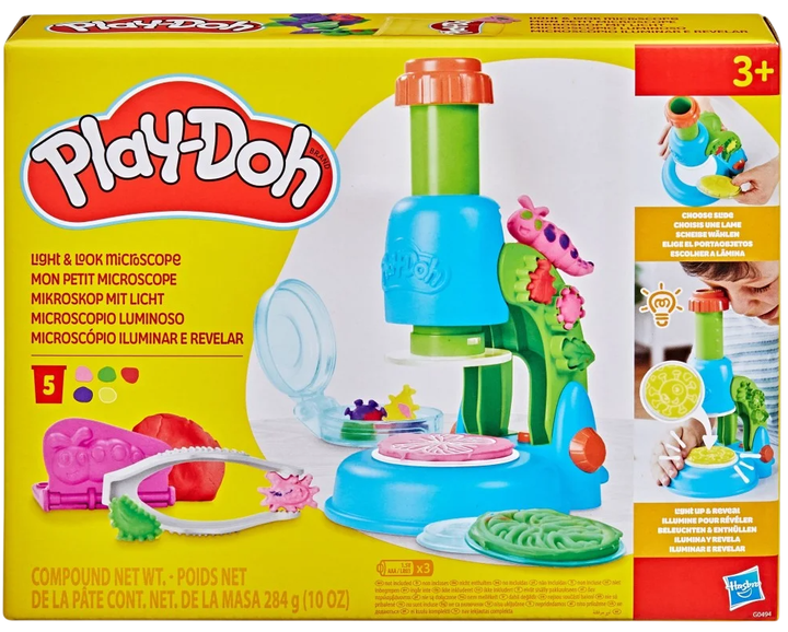 Ігровий набір Hasbro Play-Doh Пластилін мікроскоп з підсвічуванням (5010996289568) - зображення 1