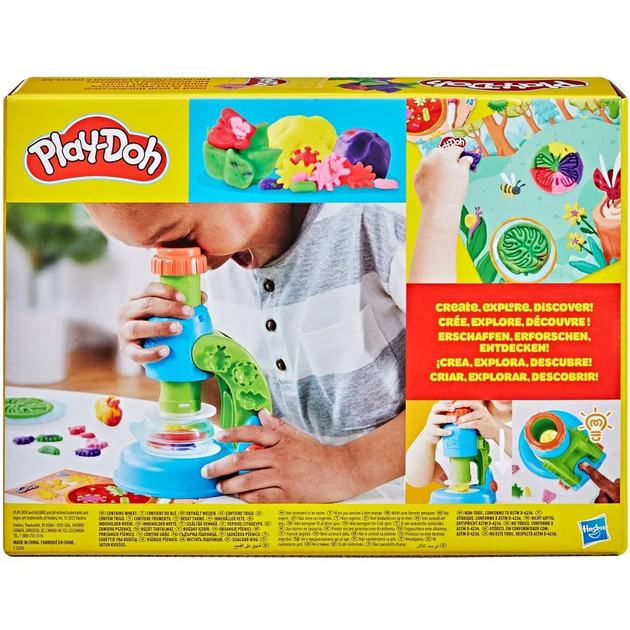 Ігровий набір Hasbro Play-Doh Пластилін мікроскоп з підсвічуванням (5010996289568) - зображення 3