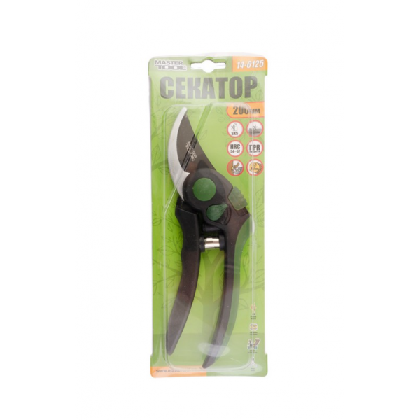 Секатор садовый Mastertool 200 x 10 мм 14-6125 (14-6125) тефлоновое покрытие - Фото 2 Секатор садовый Mastertool 200 x 10 мм 14-6125 (14-6125) тефлоновое покрытие - изображение 2
