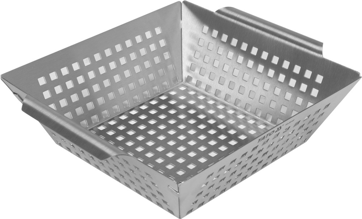 Кошик для гриля YATO нержавіюча сталь 26 x 22 x 7 см (YG-20140) - зображення 2