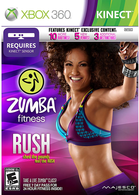 Гра Xbox 360 Zumba Fitness Rush (потрібен Kinect) (Blu-ray диск) (0096427017578) - зображення 1