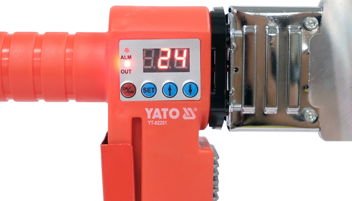 Зварювальний апарат для термопластикових труб Yato YT-82251 800 Вт (5906083094439) - зображення 4