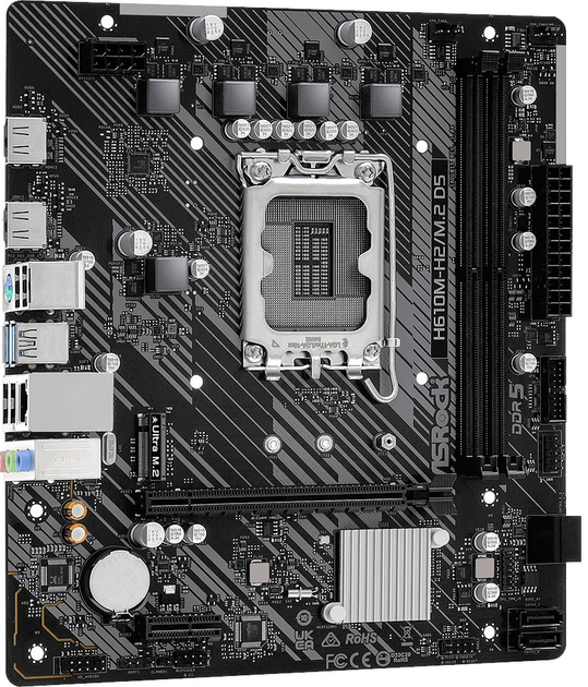 Płyta główna ASRock H610M-H2/M.2 mATX  LGA1700 DDR4 (s1700, Intel H610, PCI-Ex16) - obraz 2