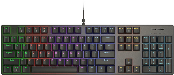 Klawiatura przewodowa Cougar Ultimus EX RGB USB Black (CGR-WM1MB-ULE) - obraz 1