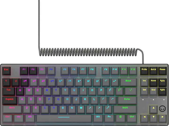 Klawiatura przewodowa Lorgar Azar 514 TKL RGB USB Black (LRG-GK514TKL-BK-US) - obraz 3
