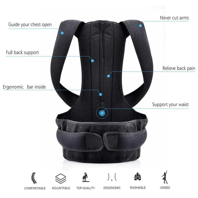 Универсальный корректор осанки Posture Corrector Качественный корректор осанки для спины от сутулости - изображение 3