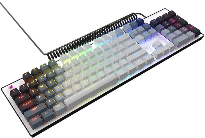 Klawiatura przewodowa Lorgar Azar 514 RGB USB White (LRG-GK514W-US) - obraz 4