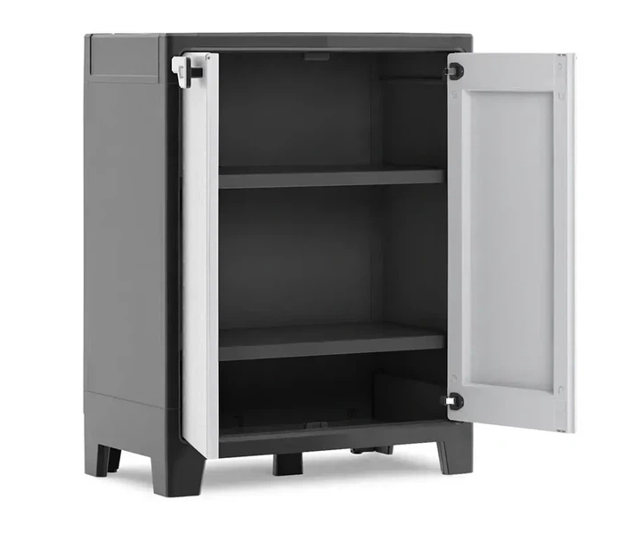 Шафа Keter/Kis Titan Low Cabinet сіро-чорна низька пластикова багатофункціональна (240618) - изображение 3