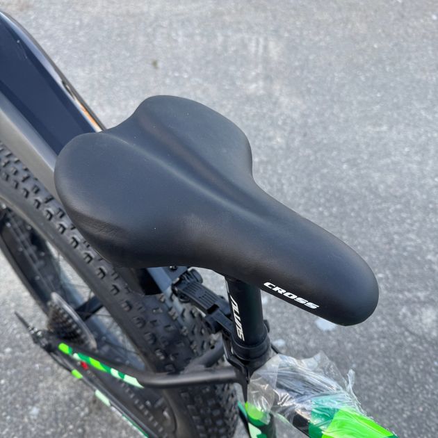 Фетбайк алюминиевый 26/4.0 Kayot с амортизатором, внедорожник велосипед Shimano широкие колеса зелёный-хаки - изображение 6