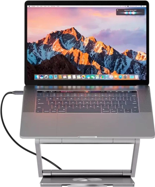 USB-хаб Canyon OnStand 2 Aluminium 6-in-1 з підставкою для ноутбука (CNS-SDS2) - зображення 15